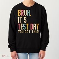 Rock The Test Dont Stress Motivational Student Teacher Women's Sweatshirt thumb 0