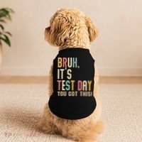 Rock The Test Dont Stress Motivational Student Teacher Doggie Tank thumb 2