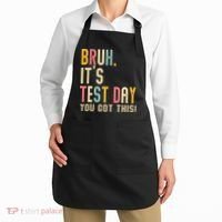Rock The Test Dont Stress Motivational Student Teacher Apron thumb 2