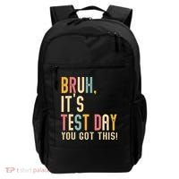 Rock The Test Dont Stress Motivational Student Teacher Backpack thumb 0