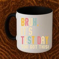 Rock The Test Dont Stress Motivational Student Teacher Coffee Mug thumb 2