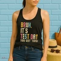 Rock The Test Dont Stress Motivational Student Teacher Women's Tank Top thumb 2