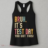 Rock The Test Dont Stress Motivational Student Teacher Women's Tank Top thumb 3