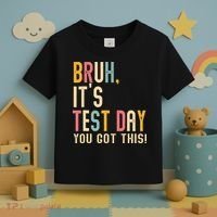 Rock The Test Dont Stress Motivational Student Teacher Toddler T-Shirt thumb 3