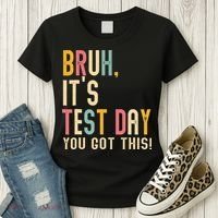 Rock The Test Dont Stress Motivational Student Teacher Women's T-Shirt thumb 3