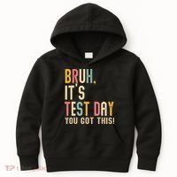 Rock The Test Dont Stress Motivational Student Teacher Kids Hoodie thumb 0