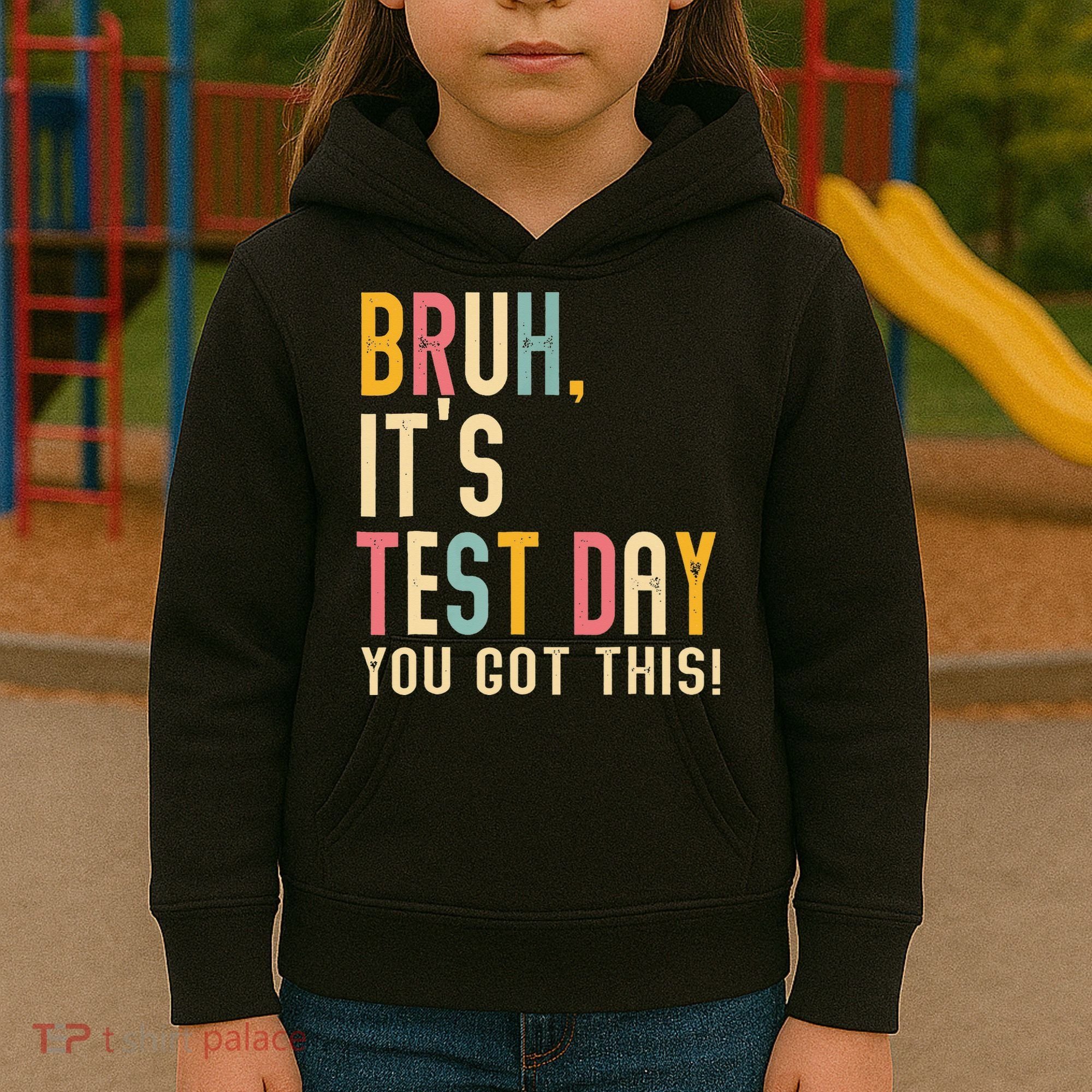 Rock The Test Dont Stress Motivational Student Teacher Kids Hoodie
