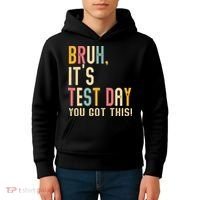 Rock The Test Dont Stress Motivational Student Teacher Kids Hoodie thumb 4