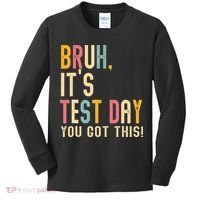 Rock The Test Dont Stress Motivational Student Teacher Kids Long Sleeve Shirt thumb 0