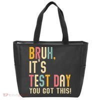 Rock The Test Dont Stress Motivational Student Teacher Tote Bag thumb 0