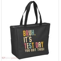 Rock The Test Dont Stress Motivational Student Teacher Tote Bag thumb 2