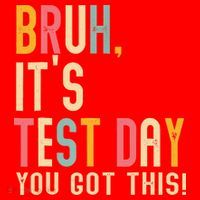 Rock The Test Dont Stress Motivational Student Teacher Santa Hat thumb 1