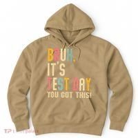 Rock The Test Dont Stress Motivational Student Teacher Hoodie thumb 0
