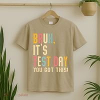 Rock The Test Dont Stress Motivational Student Teacher T-Shirt thumb 2