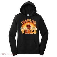 Retro Thanksgiving Thankful Vibes Turkey Sunset Women's Hoodie thumb 0