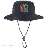 Rock The Test Don't Stress Do Your Best Testing Day Teacher  Bucket Hat thumb 0