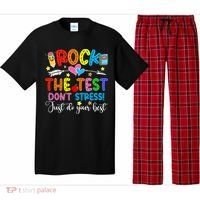 Rock The Test Don't Stress Do Your Best Testing Day Teacher  Pajama Set thumb 0