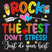 Rock The Test Don't Stress Do Your Best Testing Day Teacher  Women's Hoodie thumb 2