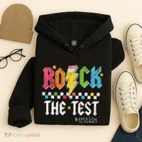 Rock The Test Testing Day Retro Motivational Teacher Hoodie thumb 4