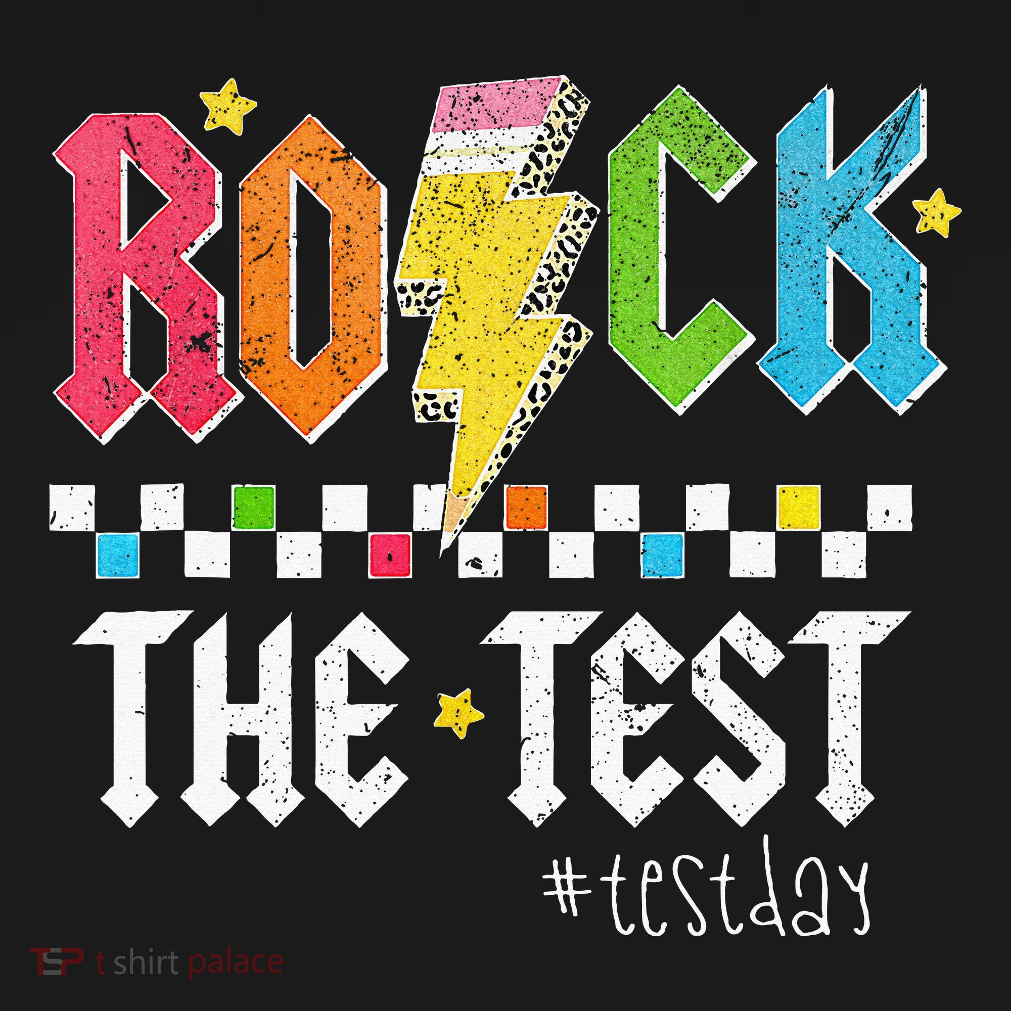 Rock The Test Testing Day Retro Motivational Teacher Sweatshirt