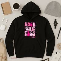 Rock The Test Testing Day Retro Motivational Hoodie thumb 3