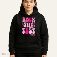 Rock The Test Testing Day Retro Motivational Hoodie thumb 5