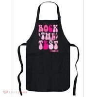 Rock The Test Testing Day Retro Motivational Apron thumb 0