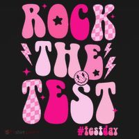 Rock The Test Testing Day Retro Motivational Apron thumb 3