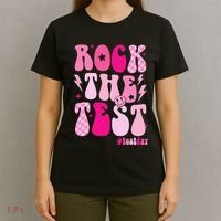 Rock The Test Testing Day Retro Motivational T-Shirt thumb 4