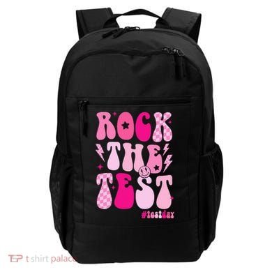Rock The Test Testing Day Retro Motivational Backpack