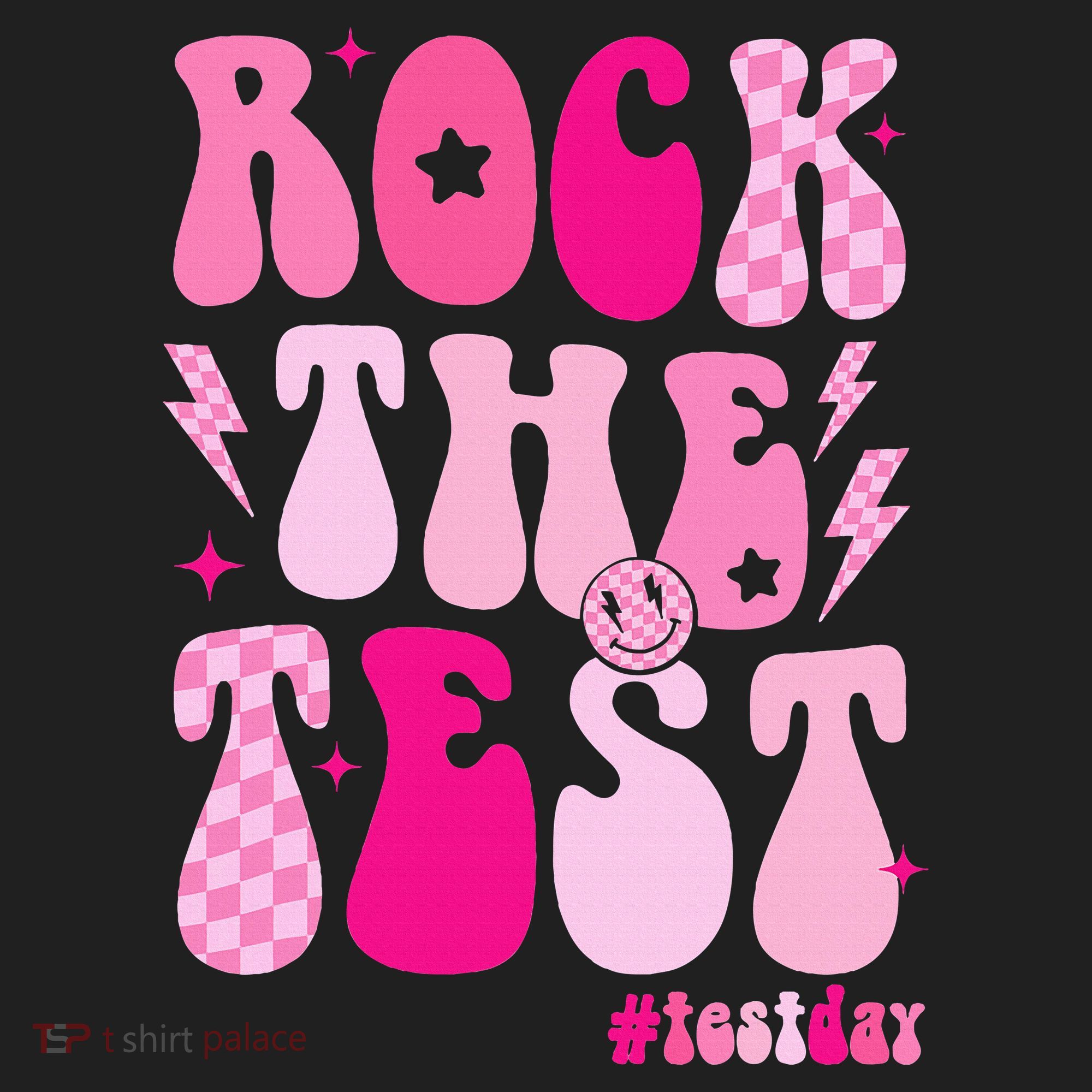 Rock The Test Testing Day Retro Motivational Beanie
