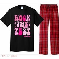 Rock The Test Testing Day Retro Motivational Pajama Set thumb 0