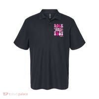 Rock The Test Testing Day Retro Motivational Polo thumb 0
