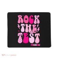 Rock The Test Testing Day Retro Motivational Mousepad thumb 0