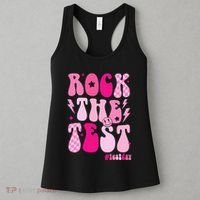 Rock The Test Testing Day Retro Motivational Women's Tank Top thumb 3