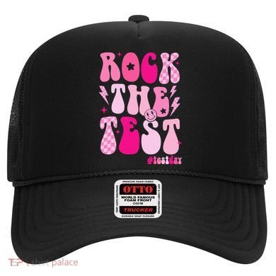 Rock The Test Testing Day Retro Motivational Hat