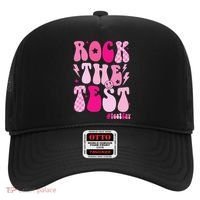 Rock The Test Testing Day Retro Motivational Hat thumb 0