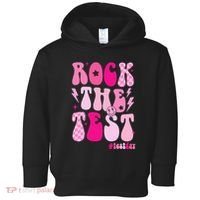 Rock The Test Testing Day Retro Motivational Toddler Hoodie thumb 0