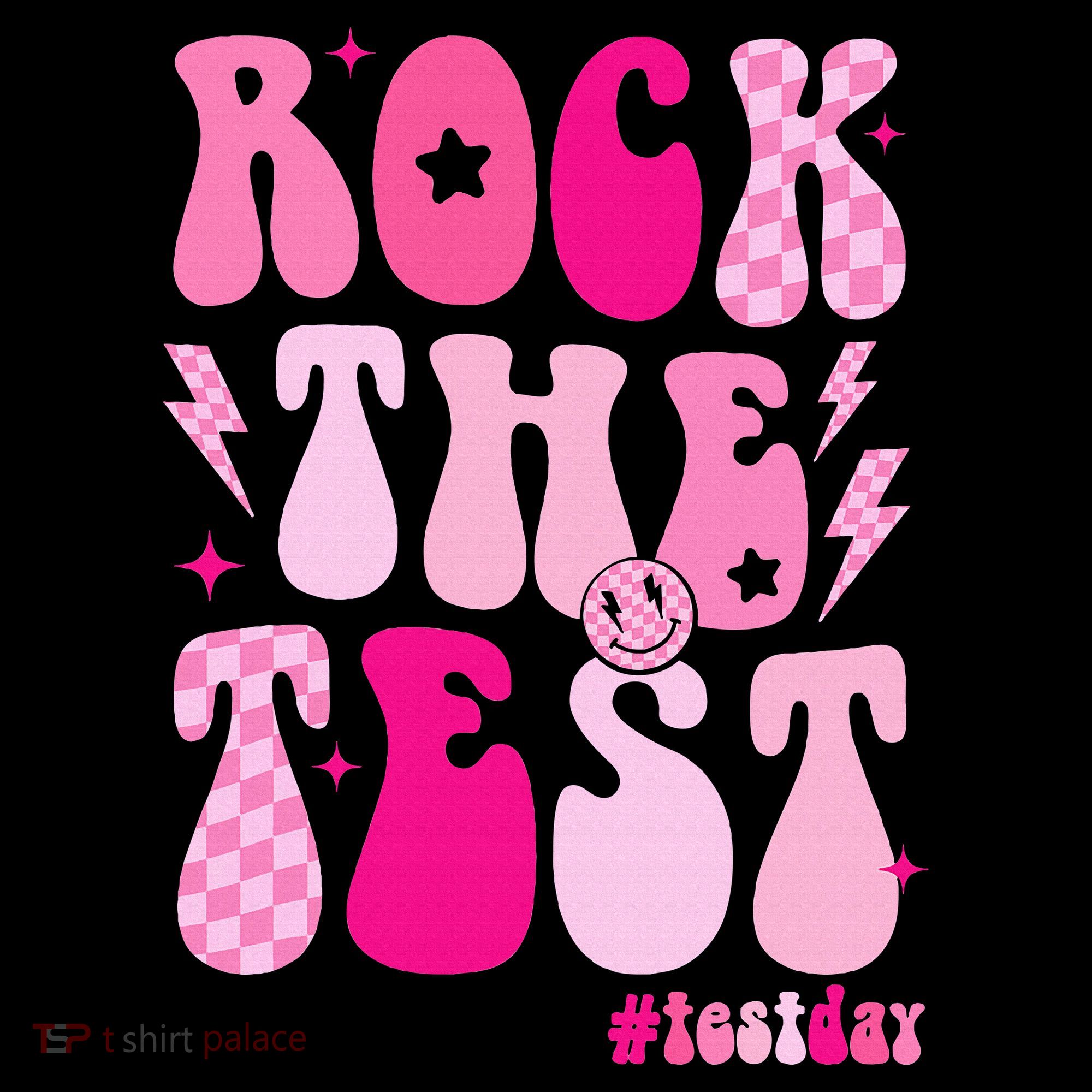 Rock The Test Testing Day Retro Motivational Kids Hoodie