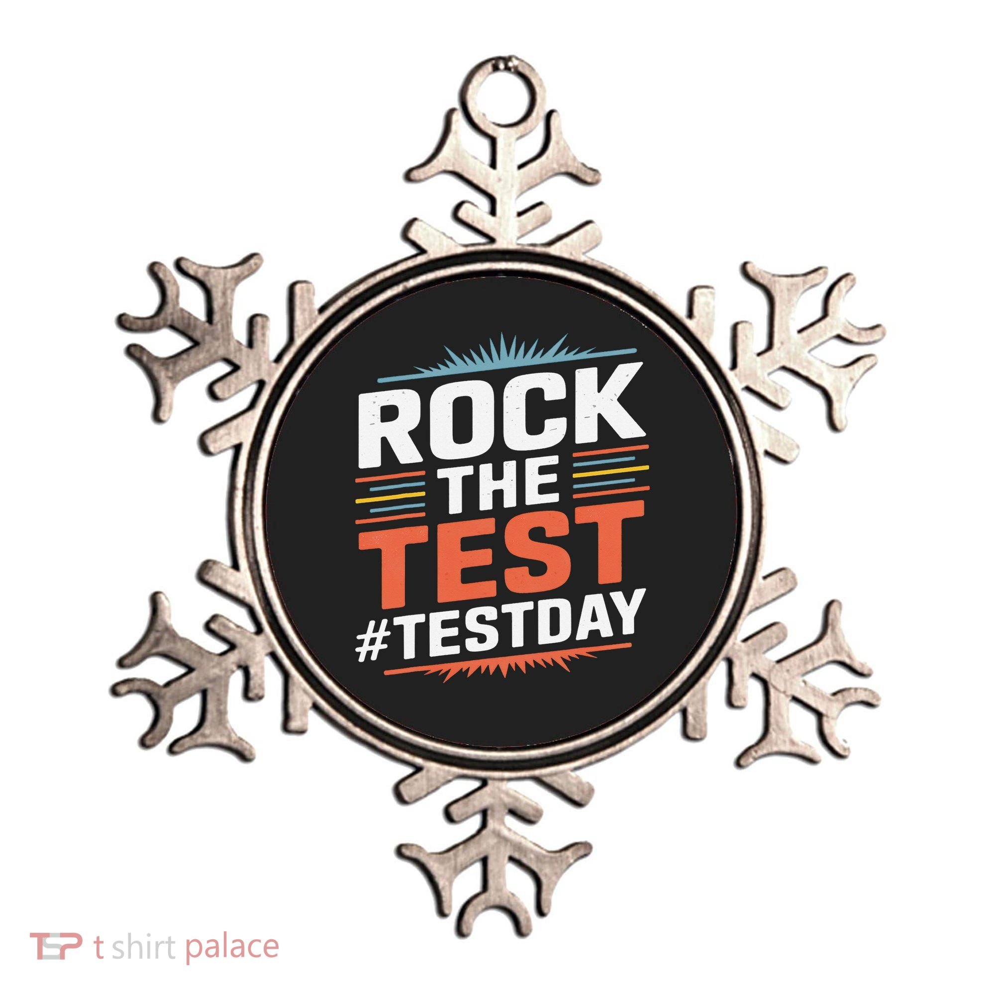 Rock The Test Outfit For Students And Teachers On Exam Day Ornament