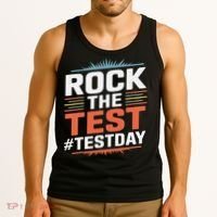 Rock The Test Outfit For Students And Teachers On Exam Day Tank Top thumb 3