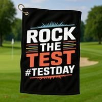 Rock The Test Outfit For Students And Teachers On Exam Day Golf Towel thumb 1