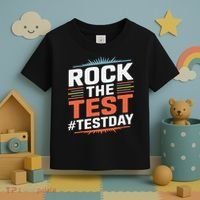 Rock The Test Outfit For Students And Teachers On Exam Day Toddler T-Shirt thumb 3