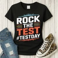 Rock The Test Outfit For Students And Teachers On Exam Day Women's T-Shirt thumb 3