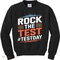 Rock The Test Outfit For Students And Teachers On Exam Day Kids Sweatshirt thumb 0