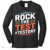 Rock The Test Outfit For Students And Teachers On Exam Day Kids Long Sleeve Shirt thumb 0