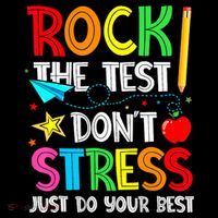 Rock The Test Don't Stress Just Do Your Best Funny Testing  Hoodie thumb 7