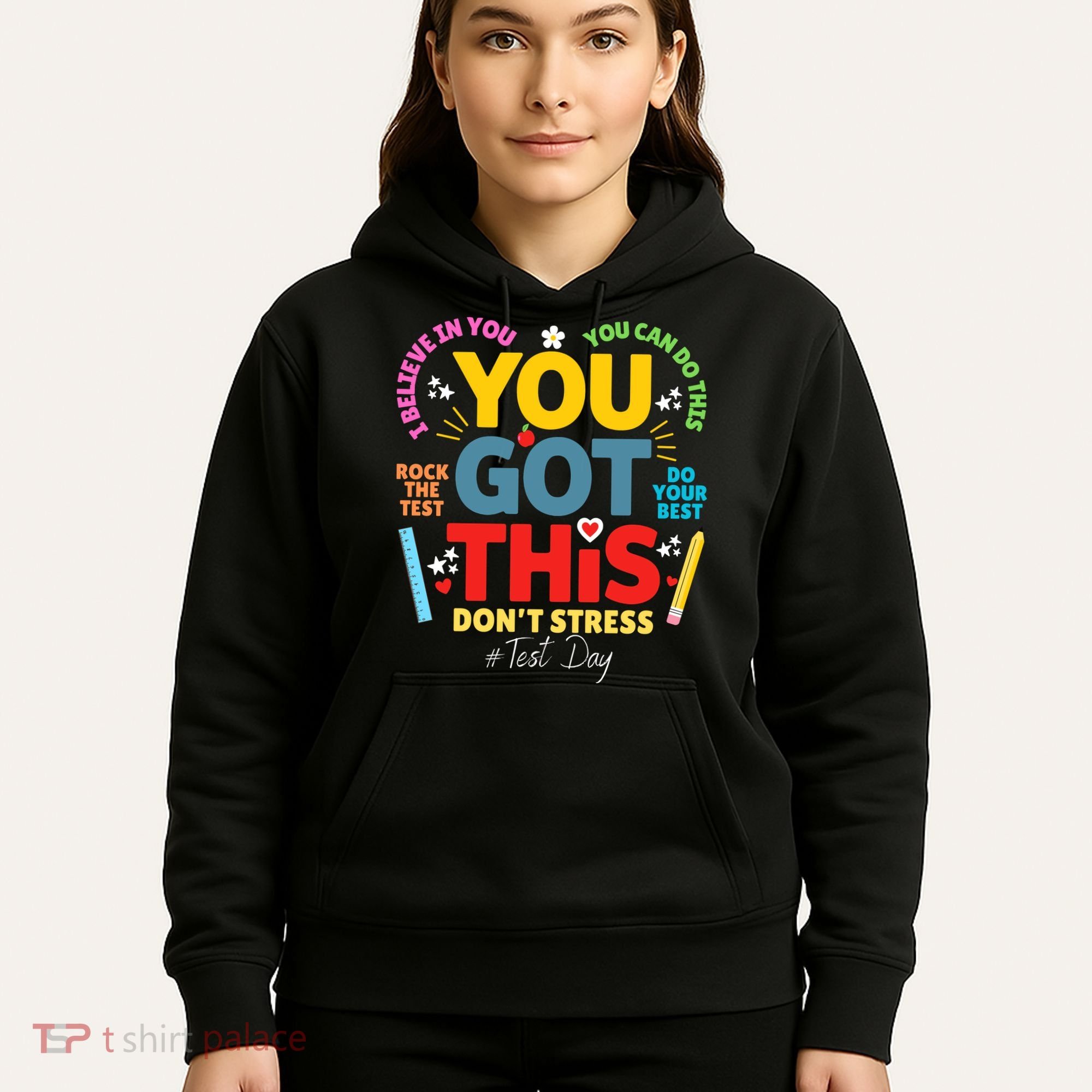 Rock The Test Dont Stress You Got This Teacher Testing Day  Hoodie