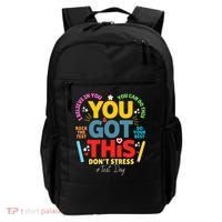 Rock The Test Dont Stress You Got This Teacher Testing Day  Backpack thumb 0