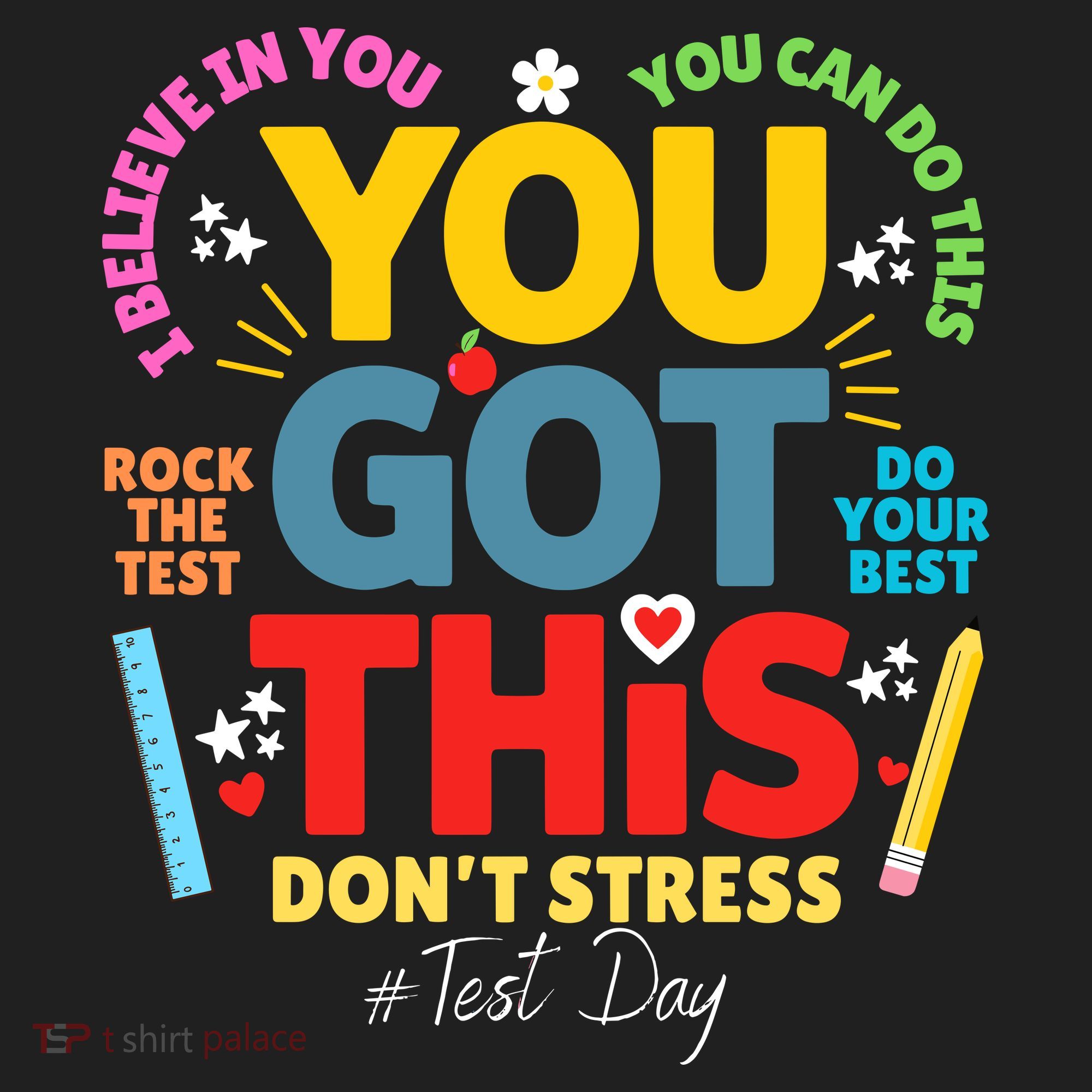 Rock The Test Dont Stress You Got This Teacher Testing Day  Beanie